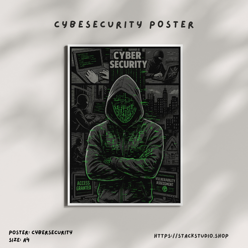 Cybersecurity Hacker Poster