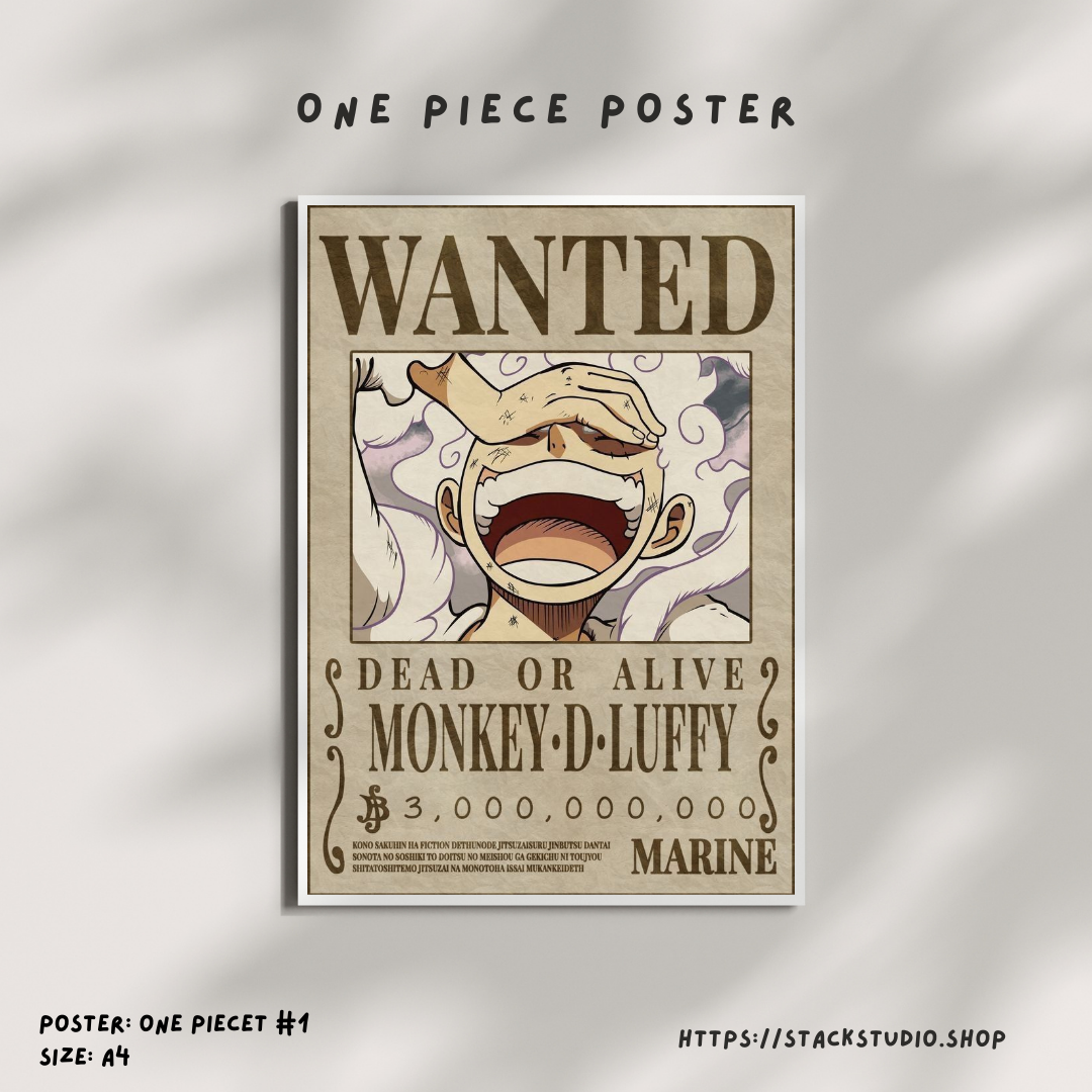 One Piece – Monkey D. Luffy Wanted Poster