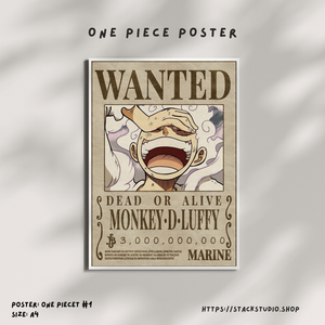 One Piece – Monkey D. Luffy Wanted Poster